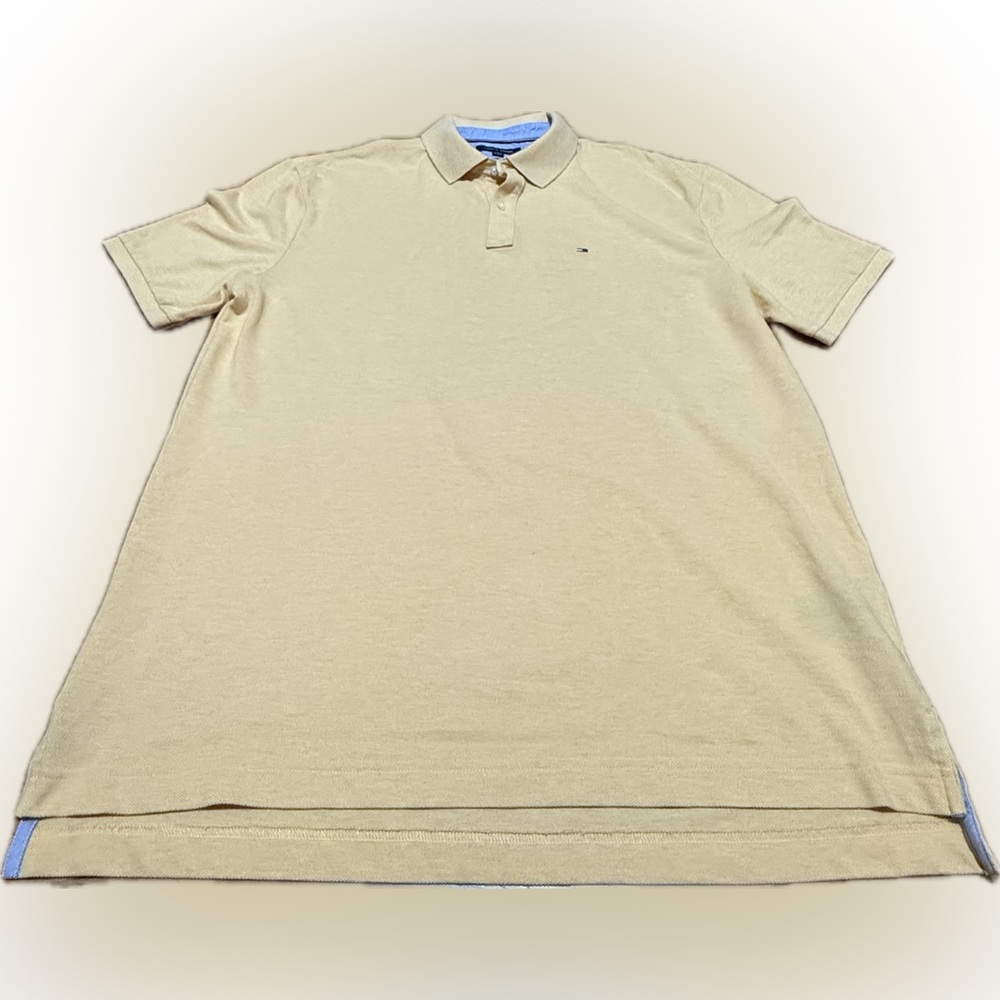Tommy Hilfiger Men's Beige Polo Shirt